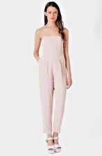 Topshop Ladies Tailored Strapless Jumpsuit Women Pink  off shoulder Playsuit
