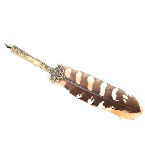Vintage feather pen fountain - pen,
