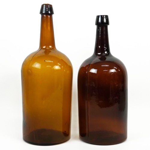 Antique 1800 amber brown 2 - 1800's,