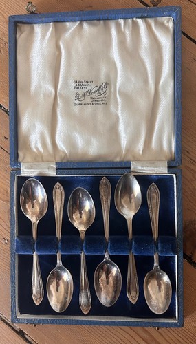 Set silver plated tea - 6,