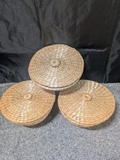 Vintage Woven Straw Sewing