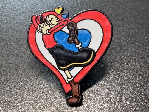 Olive oyl enamel - enamel, badge