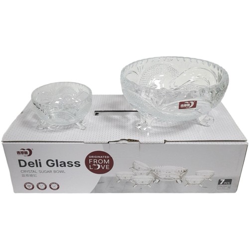 Piece glass bowls set - glass,