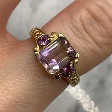 9 ct Gold Ametrine & Amethyst