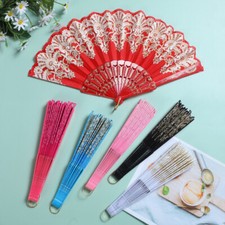 Chinese Lace Silk Folding Hand