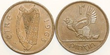 1928 to 1968 Irish Bronze Pre-decimal Penny 1d Your Choice of Date / Year