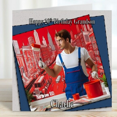 Personalised birthday card - personalised,
