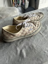 VANS Well Suited Pink White Checkered Pattern Size 6