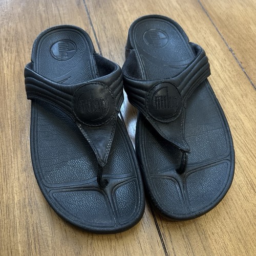 Fitflop black leather - fitflop,