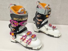 SCARPA Gea RS Womens Ski Touring Boots Mondo 25.5 UK 6.5 White Black Purple