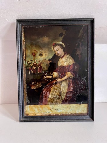 Georgian reverse glass - georgian,