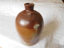 Vintage Earthenware Storage Pot/Jar, Flagon. Salt Glazed