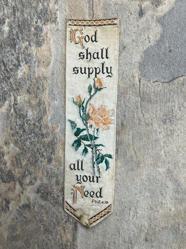 Victorian religious silk - victorian,