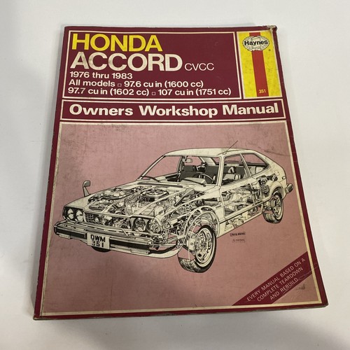 Honda accord cvcc 1979 1983 - -,