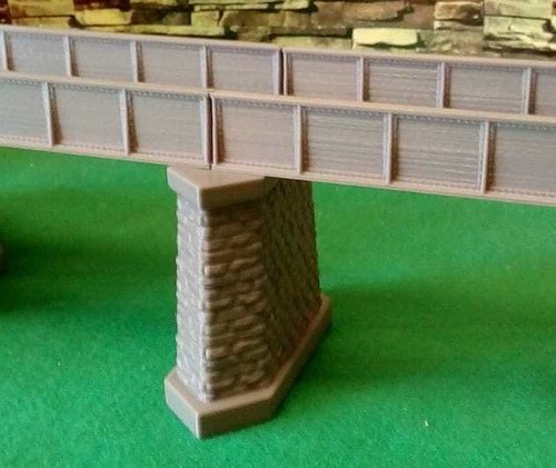 Gauge bridge support pier - bridge,