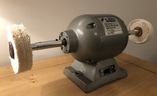 Hilka Bench Polisher - Heavy Duty - Bench buffer - metal polishing buffing wheel