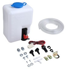 UNIVERSAL 12V WINDSCREEN WASHER BOTTLE KIT MOTOR PUMP JETS CLASSIC CAR MINI