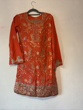 3pcs Orange Salwaar Kameez