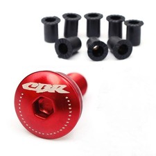 For Honda CBR1000RR 04-07 06 05 Windscreen Fairing Bolts Screws RED