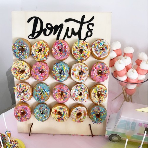 Wedding wooden donut - donut, stand