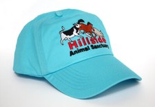 Hillside Animal Sanctuary Cap, Embroided Hat, Black, Pink, Navy, Turquoise