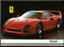 Ferrari Range 1987-1989 UK Brochure 328 GTB GTS Mondial 3.2 412 Testarossa F40
