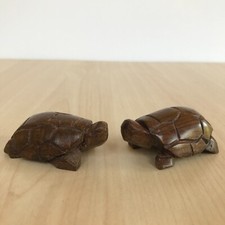 Mini Wooden Tortoises Hand