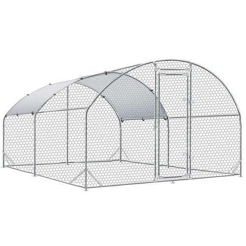 Metal chicken coop - metal, walk-in