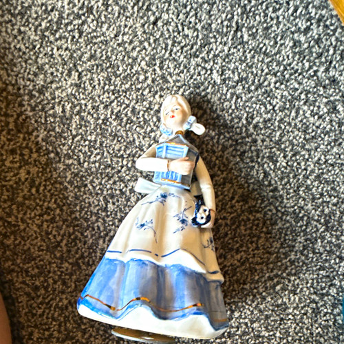 Blue white delft style - white,