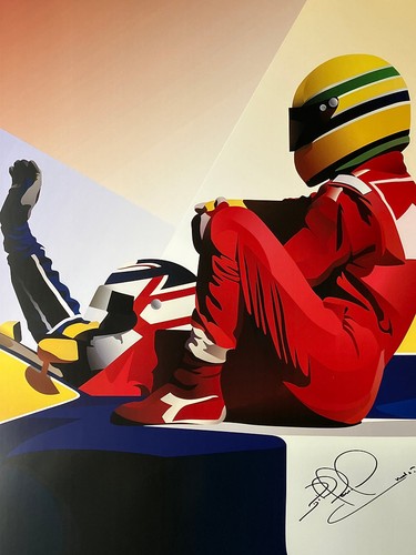 Nigel mansell hand - hand, signed