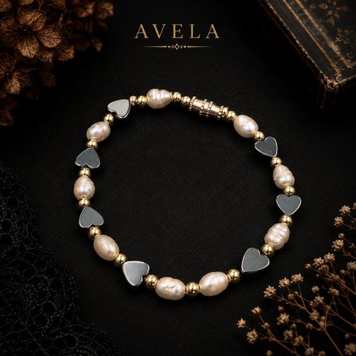 Freshwater pearl hematite - freshwater,