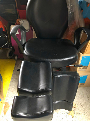 Black massage chair with - black,