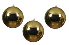 Extra LARGE Gold Baubles 20cm