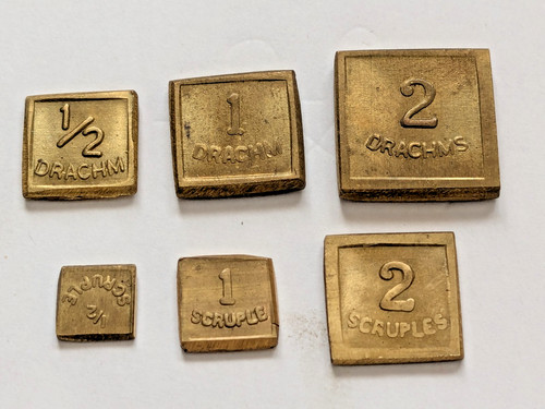 Vintage apothecary weights - vintage,
