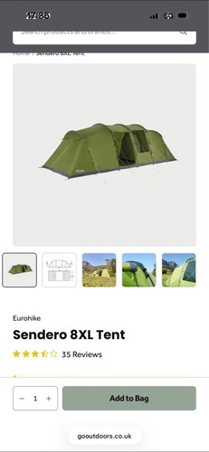 Sendero man tent - tent, green