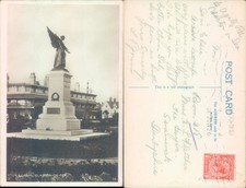 Cenotaph Clacton on Sea Essex England 1926 postmark Monument Real Photo RPPC