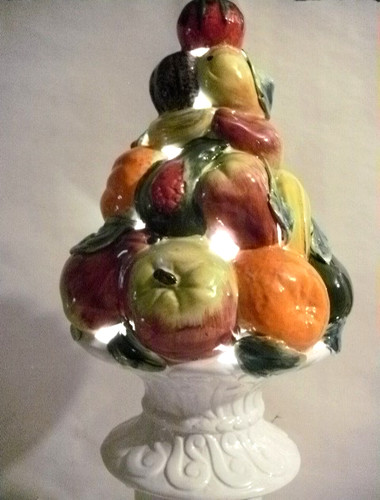 Italian majolica fruit - italian, tree
