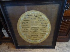 RARE EMBRIODERED AUTOGRAPHS