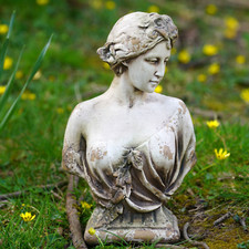Art Nouveau Floral Lady Bust