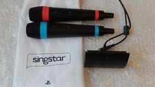 SingStar PS3 Wireless Microphones Sony PlayStation PS4/PS3/PS2 + SingSta Bag 