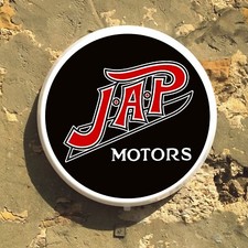 JAP MOTORCYCLE BADGE LED LIGHT SIGN GARAGE VINTAGE CLASSIC AUTOMOBILIA ROTRAX