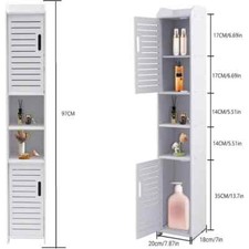 162cm Tall Slim Unit Cupboard