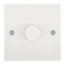 1 Gang 1 Way Dimmer Switch 400W - White