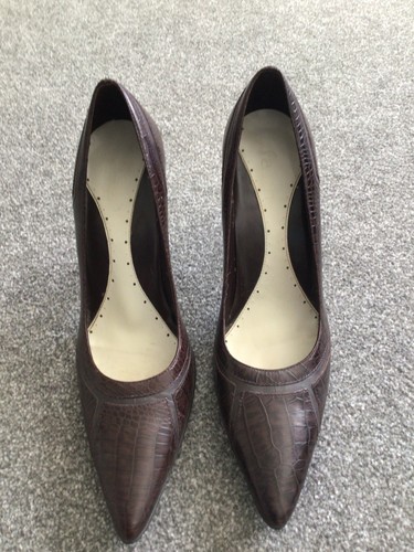 Faith brown mock croc high - faith,