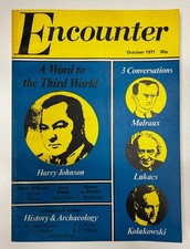 Encounter Magazine October 1971. Used but Good Condition
