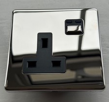 LightwaveRF Connect Series (1st first gen) Chrome Smart Socket JSJSLW260C LW260