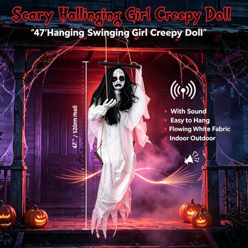Hanging swinging girl - hanging,