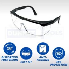 Safety Glasses Clear Anti-Fog & Anti-Scratch Work Lab Goggles Eye Protection UK