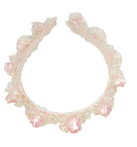 Girls womens pink floral head - pink,