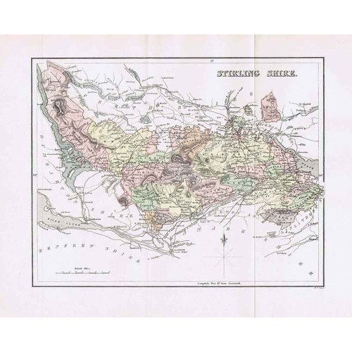 Stirlingshire coloured antique - stirlingshire,